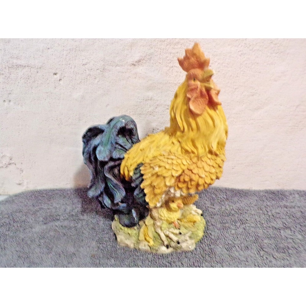 Vintage Resin Rooster Figurine